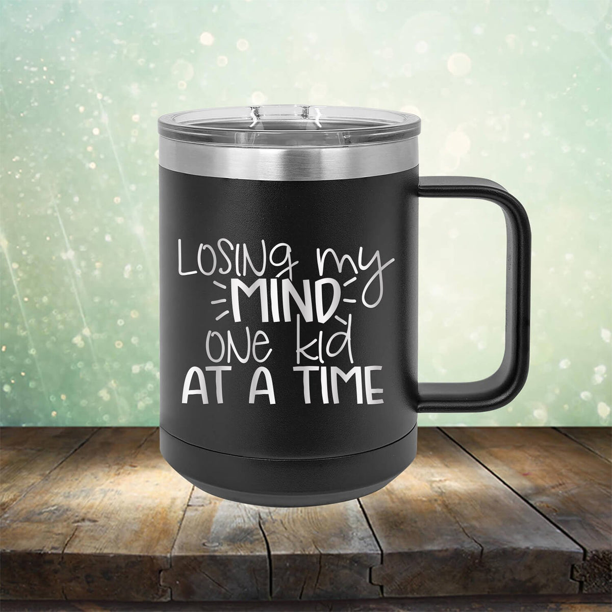 Losing My Mind One Kid At A Time - Laser Etched Tumbler Mug