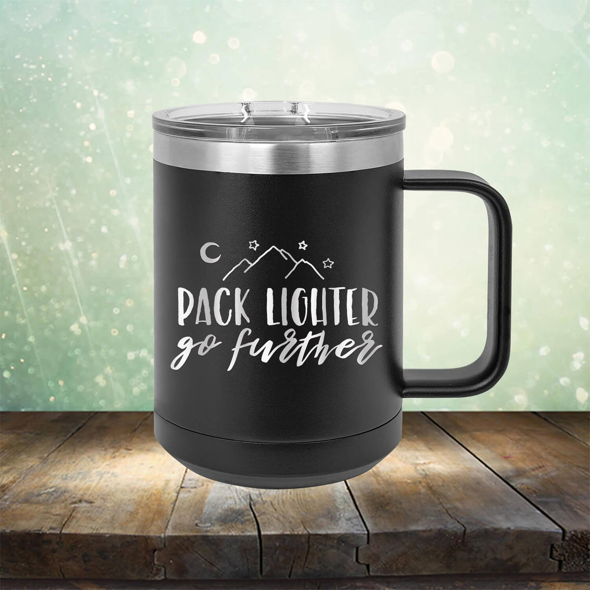 Pack Lighter Go Further - Laser Etched Tumbler Mug