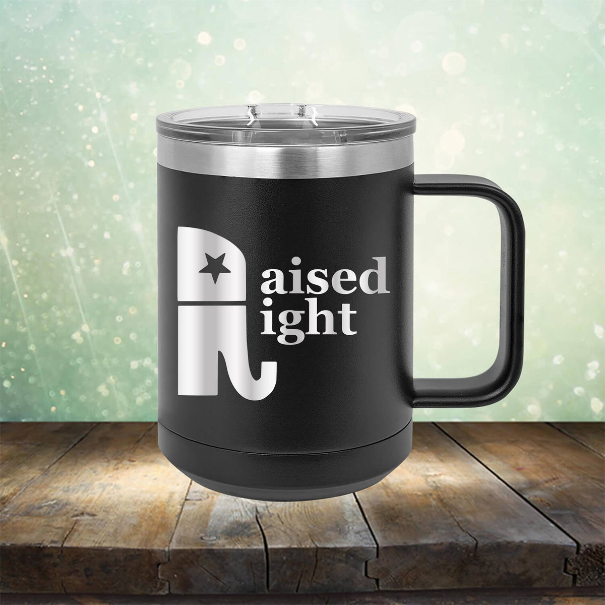 Elephant Raised Right - Laser Etched Tumbler Mug