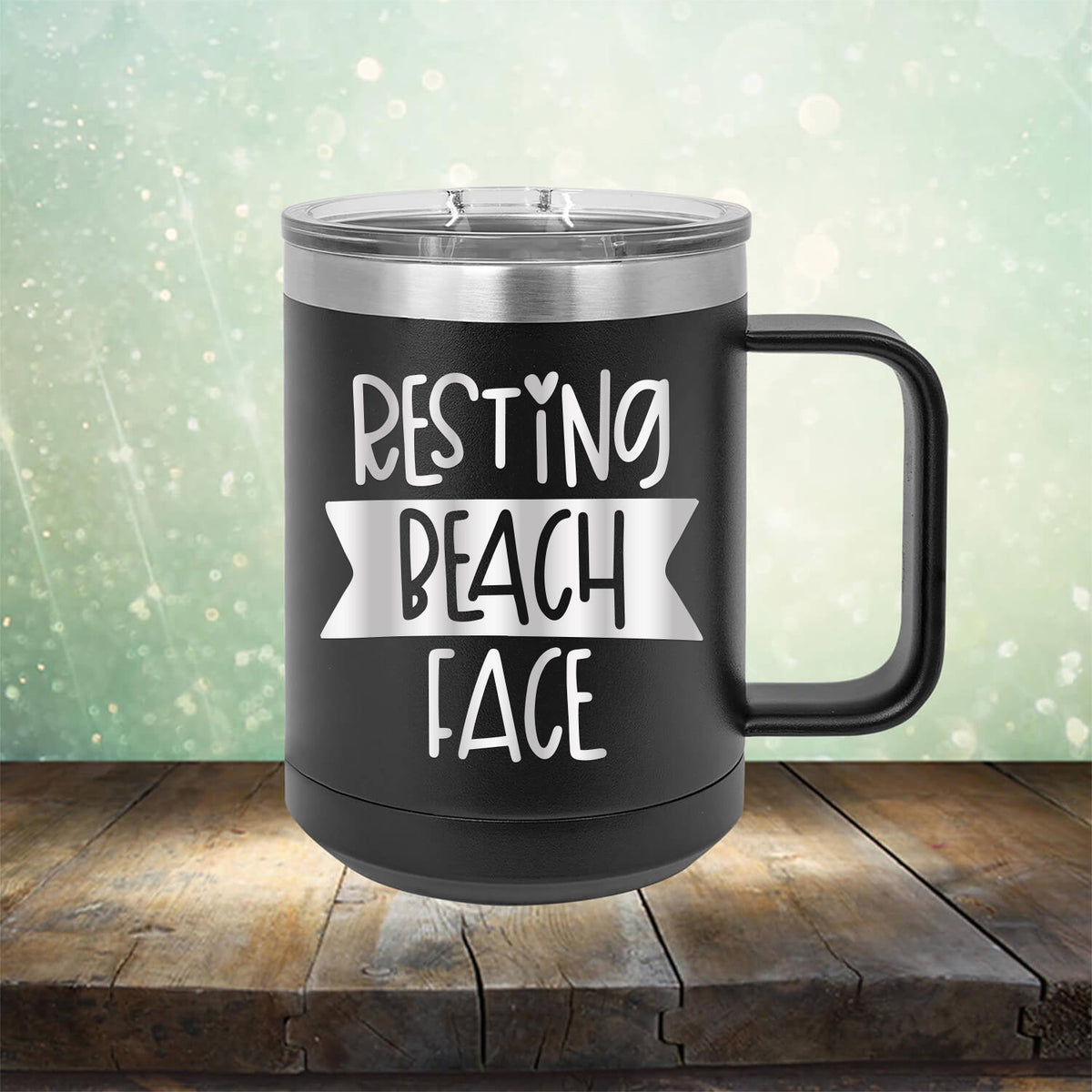 Resting Beach Face - Laser Etched Tumbler Mug