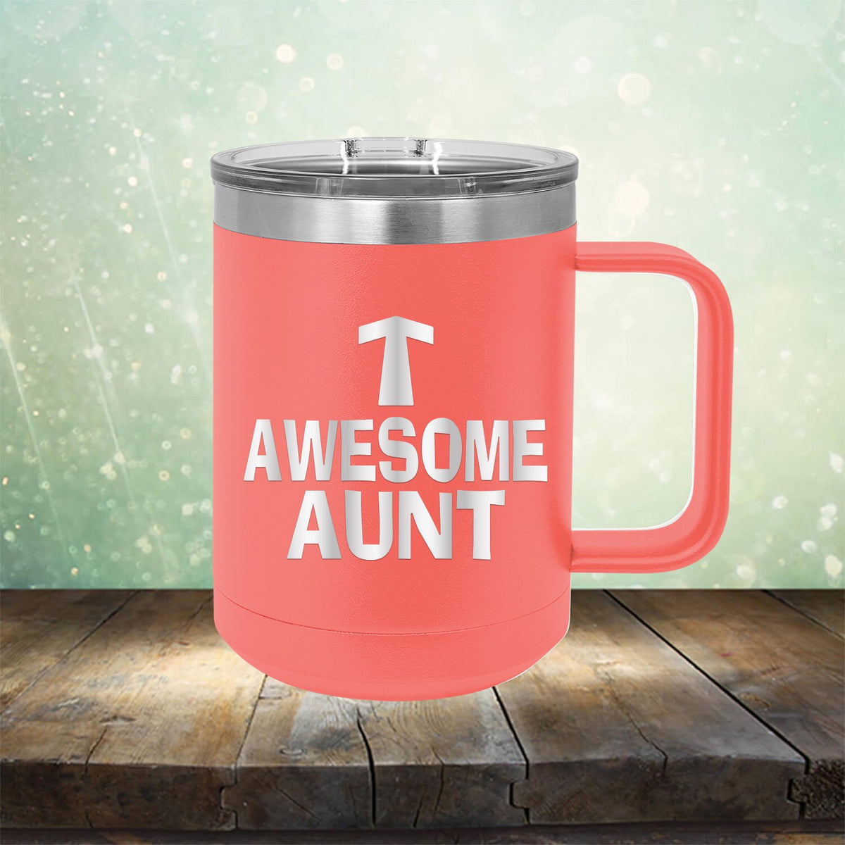 Awesome Aunt - Laser Etched Tumbler Mug