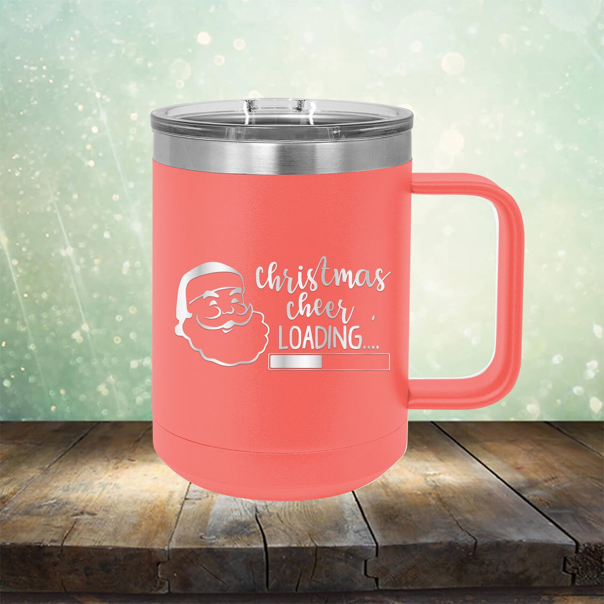 Christmas Cheer Loading - Laser Etched Tumbler Mug