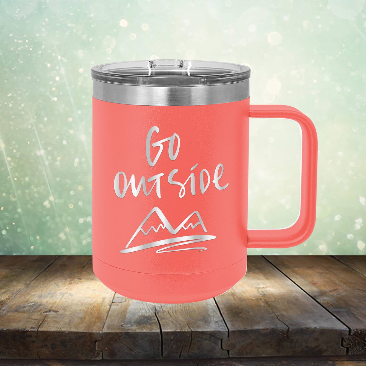 Go Outside - Laser Etched Tumbler Mug