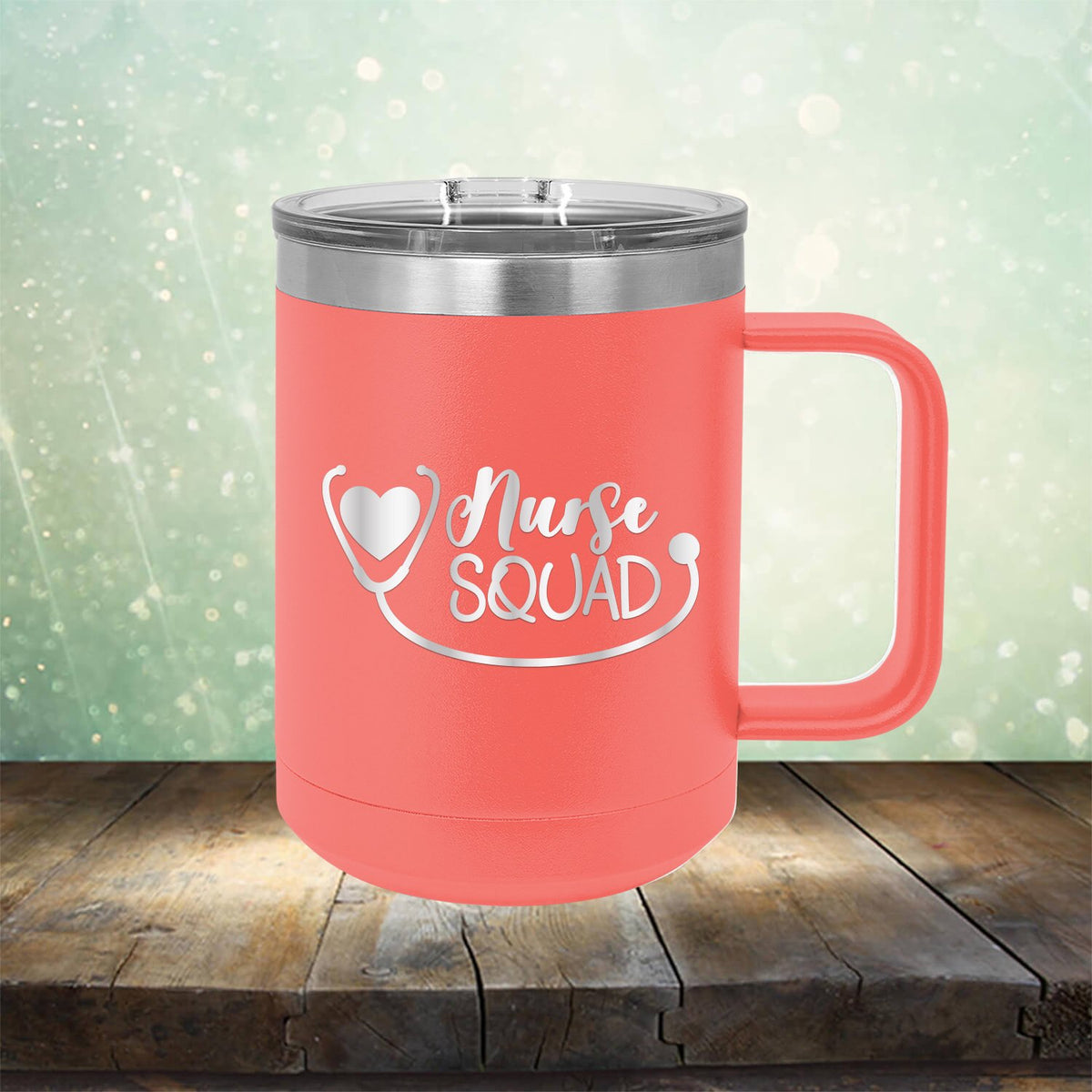 Nurse Squad With Stethoscope - Laser Etched Tumbler Mug