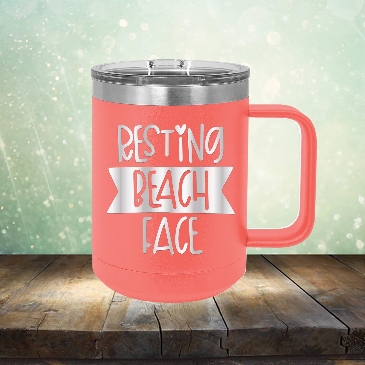 Resting Beach Face - Laser Etched Tumbler Mug