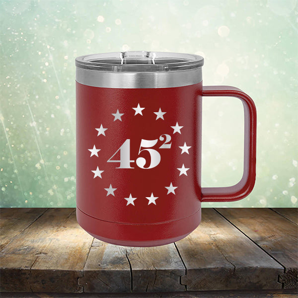 45 Squared - Laser Etched Tumbler Mug