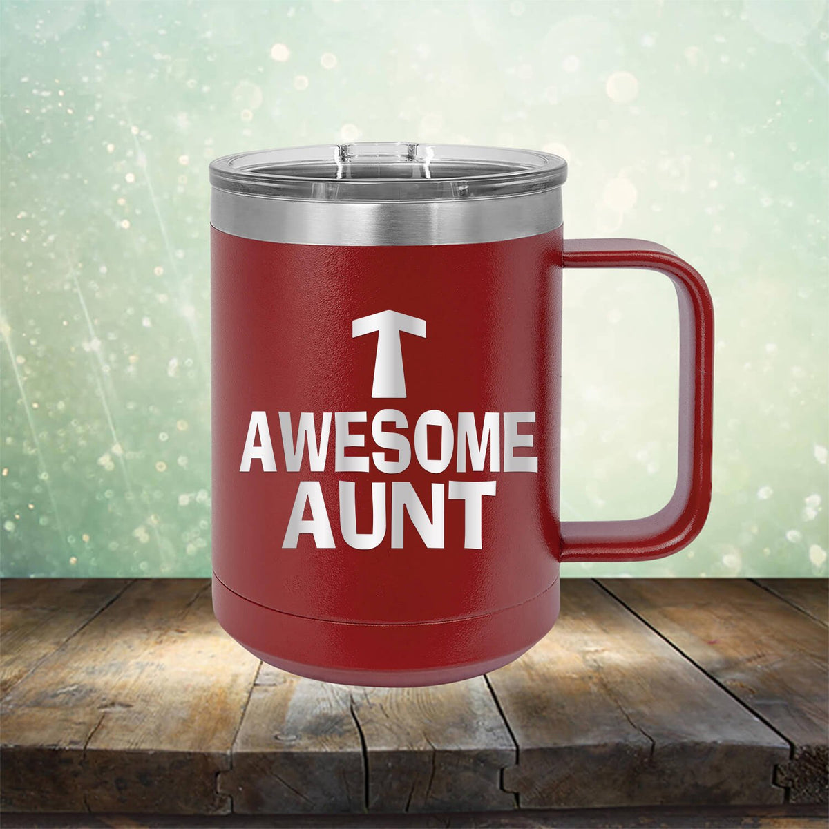 Awesome Aunt - Laser Etched Tumbler Mug