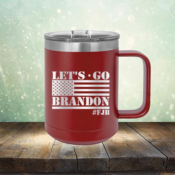 Let&#39;s Go Brandon American Flag - Laser Etched Tumbler Mug