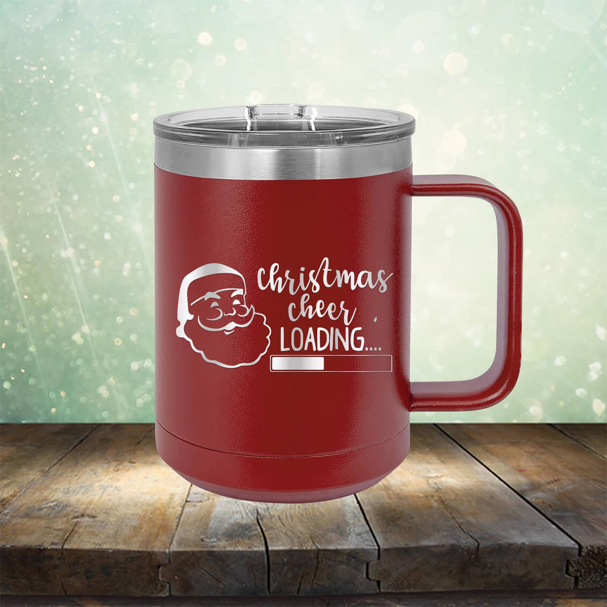 Christmas Cheer Loading - Laser Etched Tumbler Mug