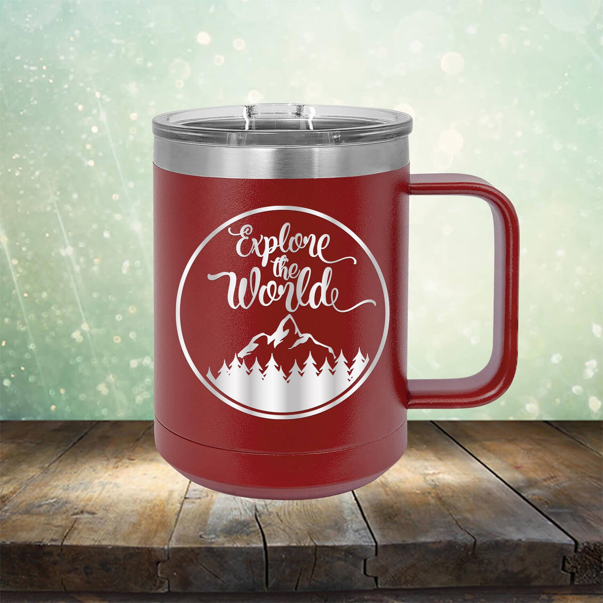 Explore The World - Laser Etched Tumbler Mug