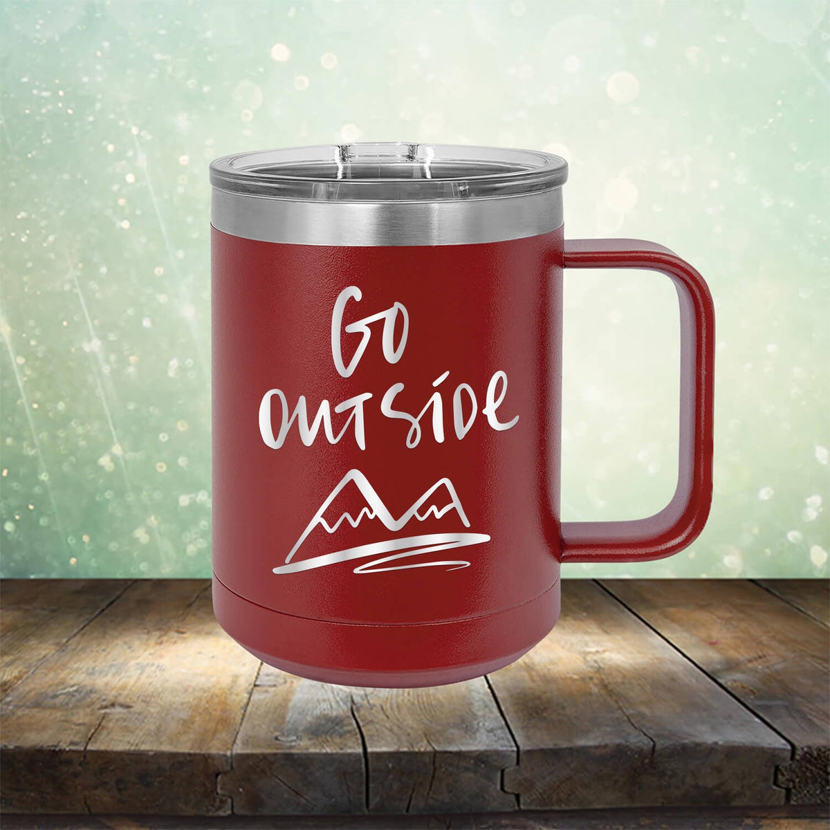 Go Outside - Laser Etched Tumbler Mug
