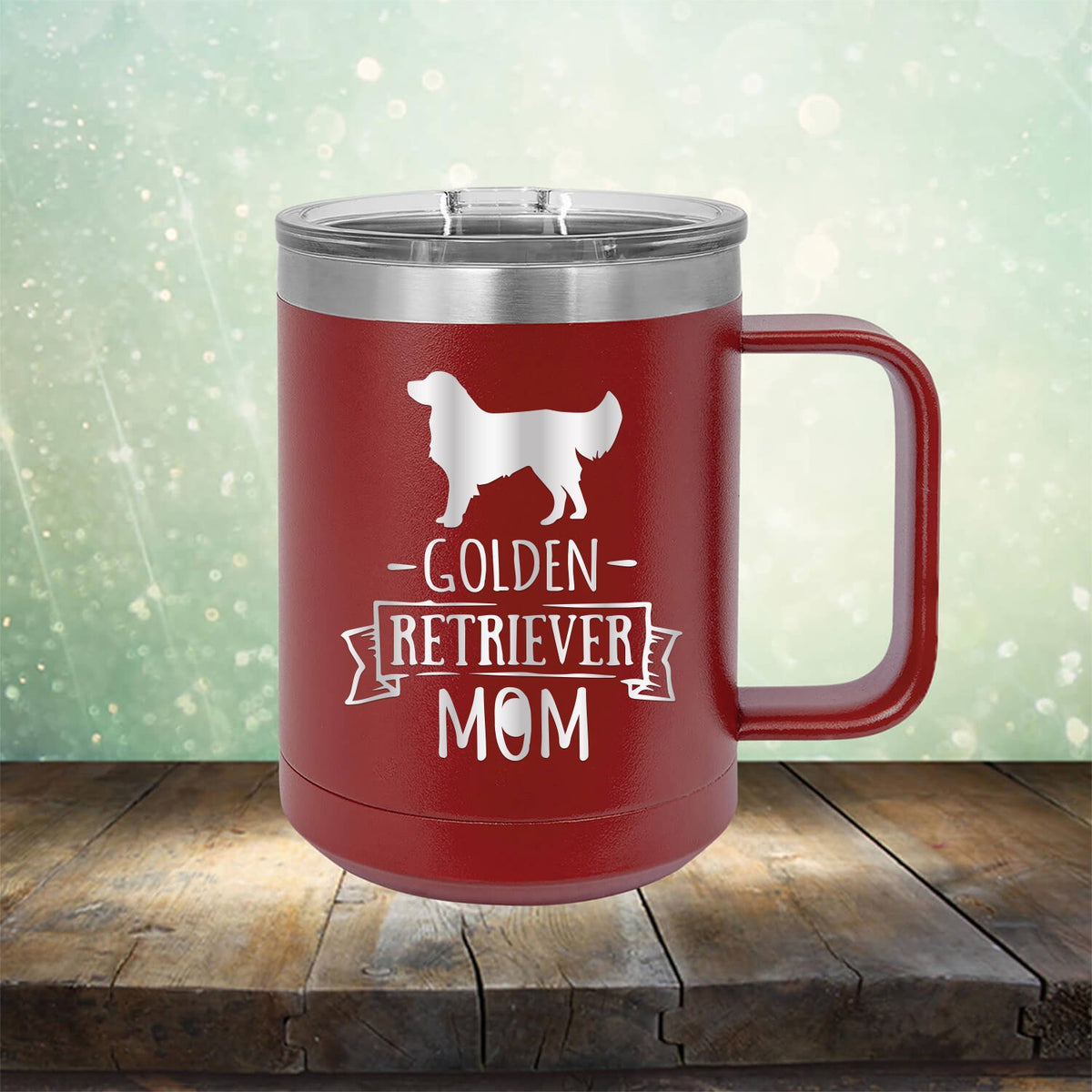 Golden Retriever Mom - Laser Etched Tumbler Mug