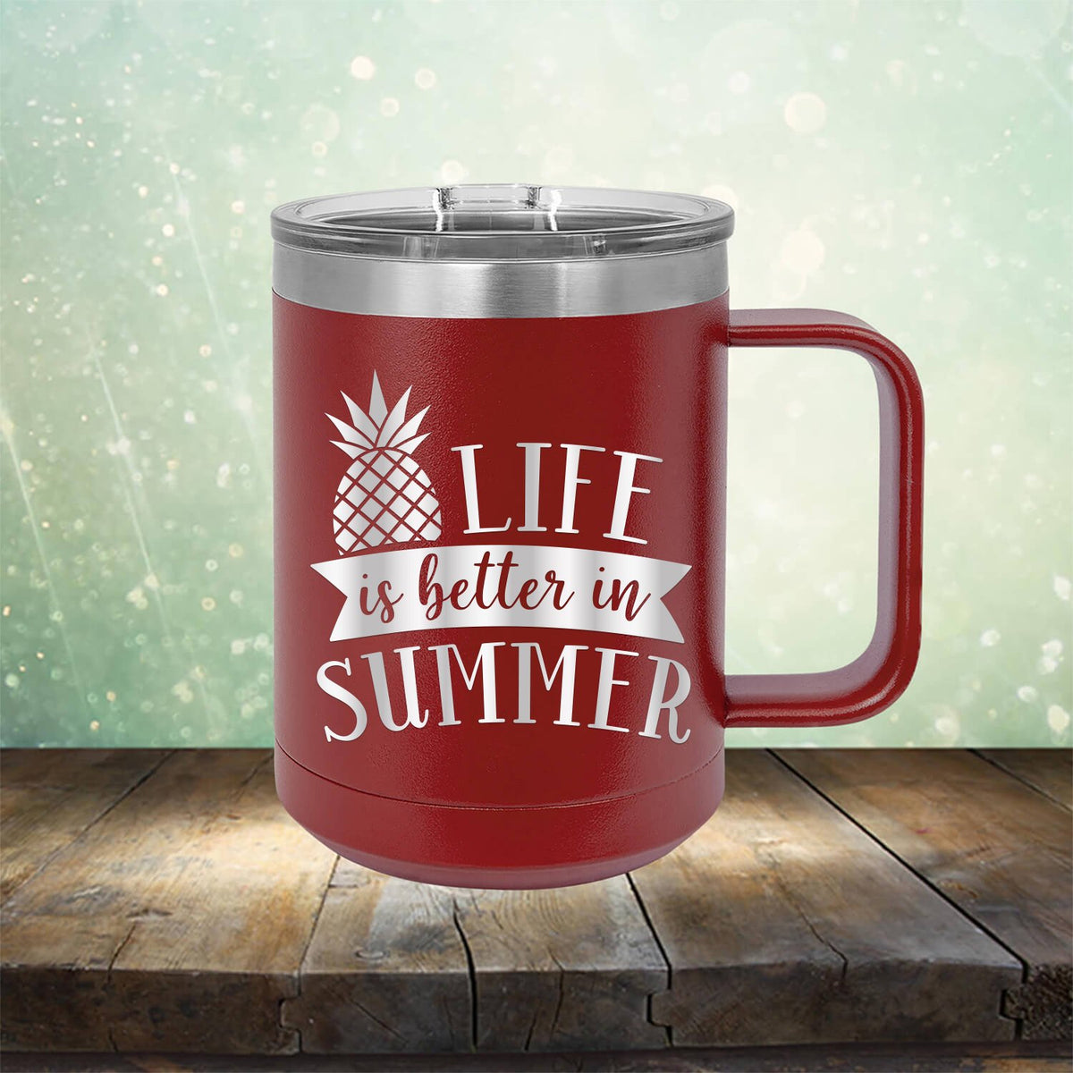 Life is Better in Summer - Laser Etched Tumbler Mug