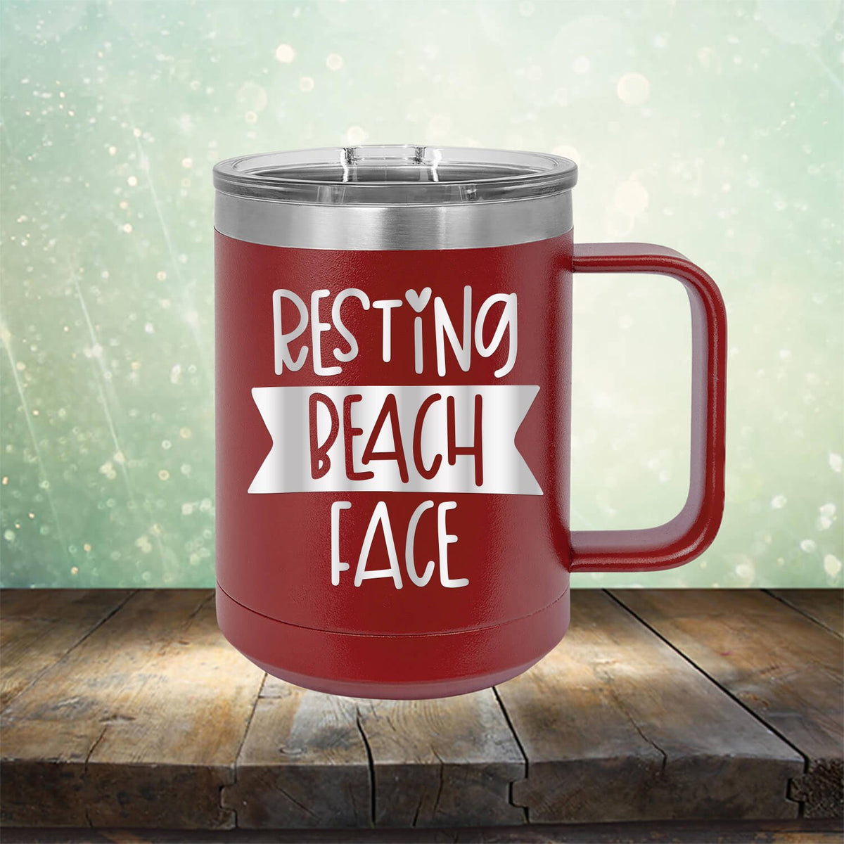 Resting Beach Face - Laser Etched Tumbler Mug