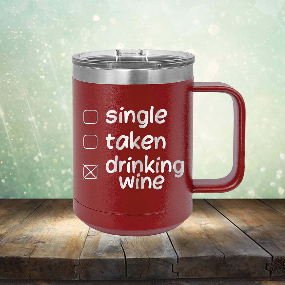 Single Taken Drinking Wine