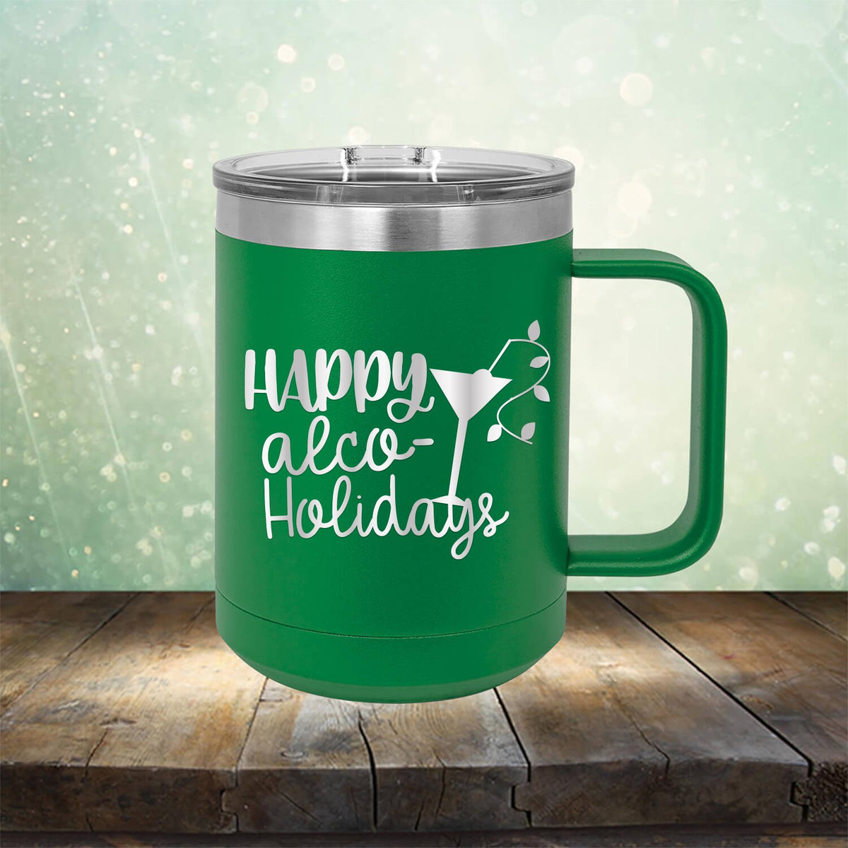 Happy Alco Holidays - Laser Etched Tumbler Mug