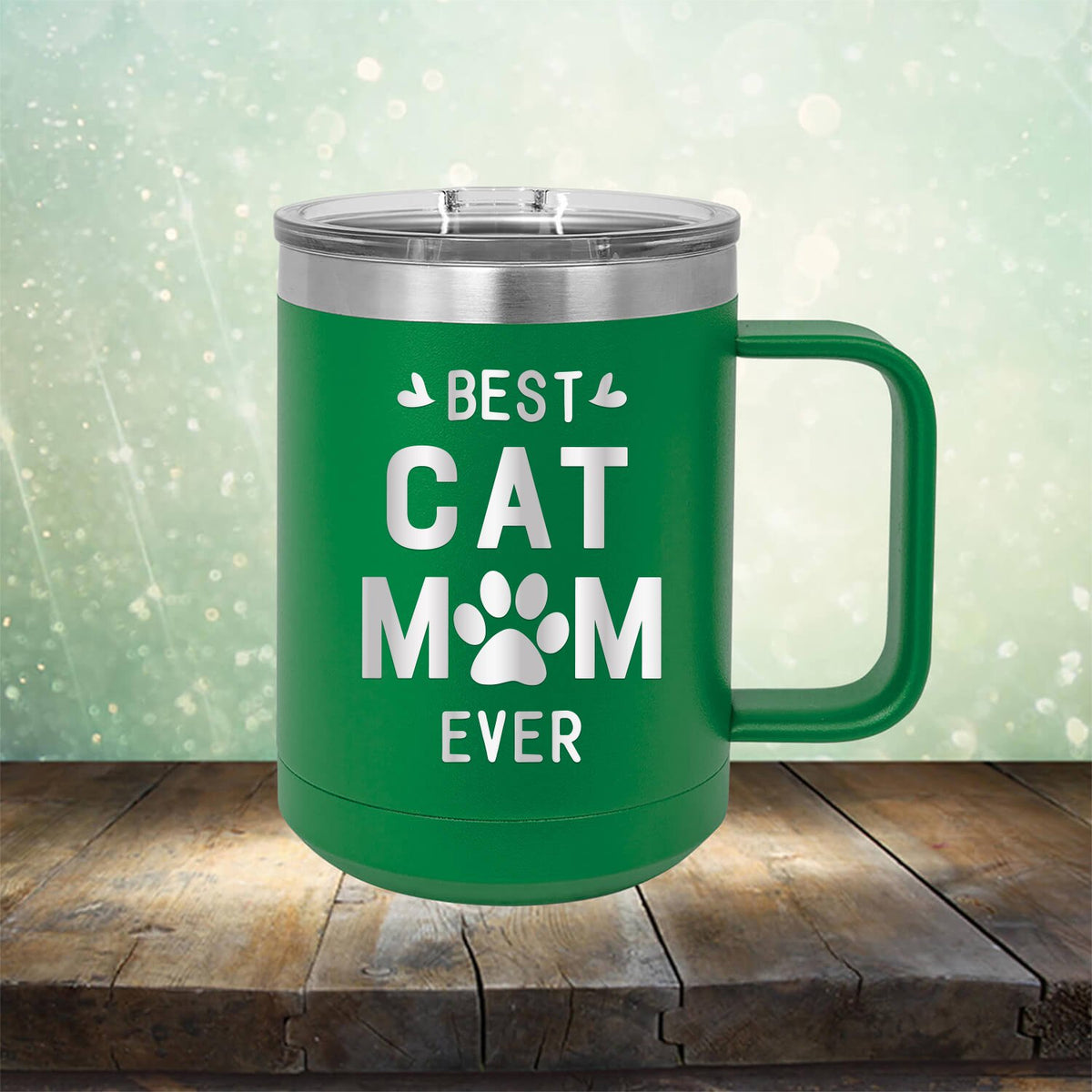 Best Cat Mom Ever - Laser Etched Tumbler Mug