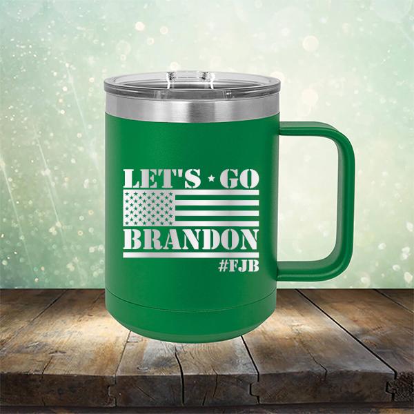 Let&#39;s Go Brandon American Flag - Laser Etched Tumbler Mug