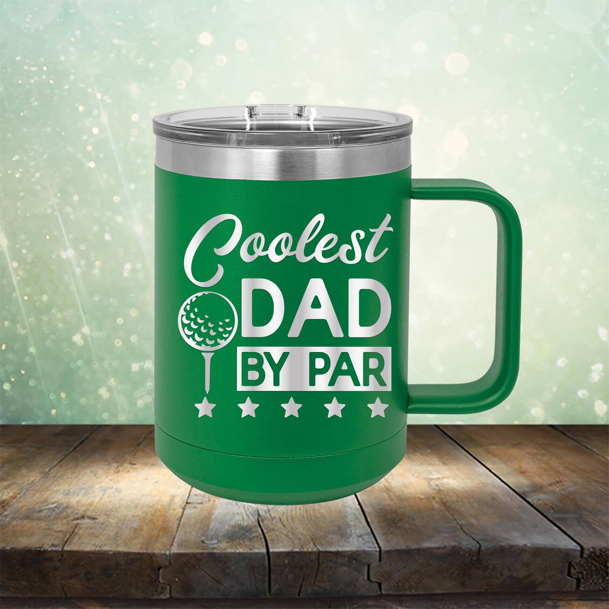 Coolest Dad By Par - Laser Etched Tumbler Mug