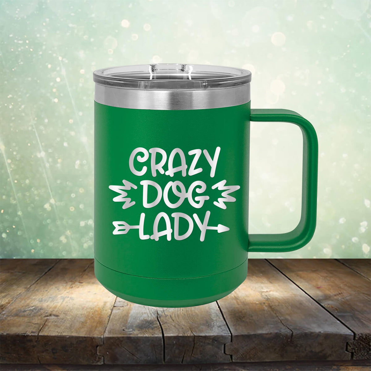 Crazy Dog Lady - Laser Etched Tumbler Mug