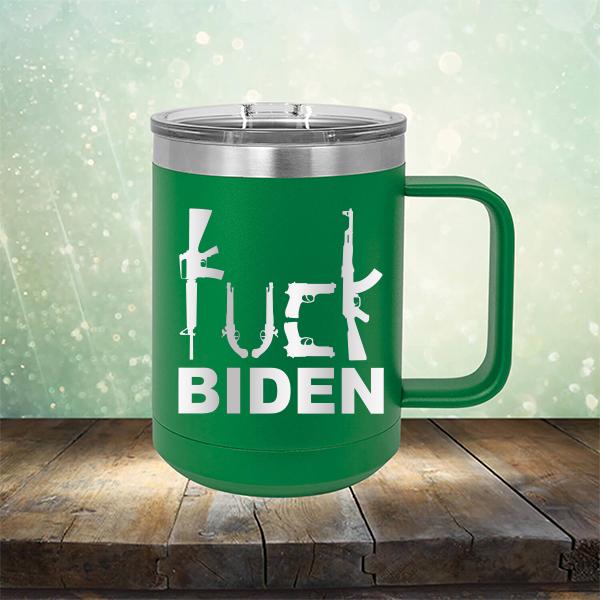 Fuck Biden Guns - Laser Etched Tumbler Mug
