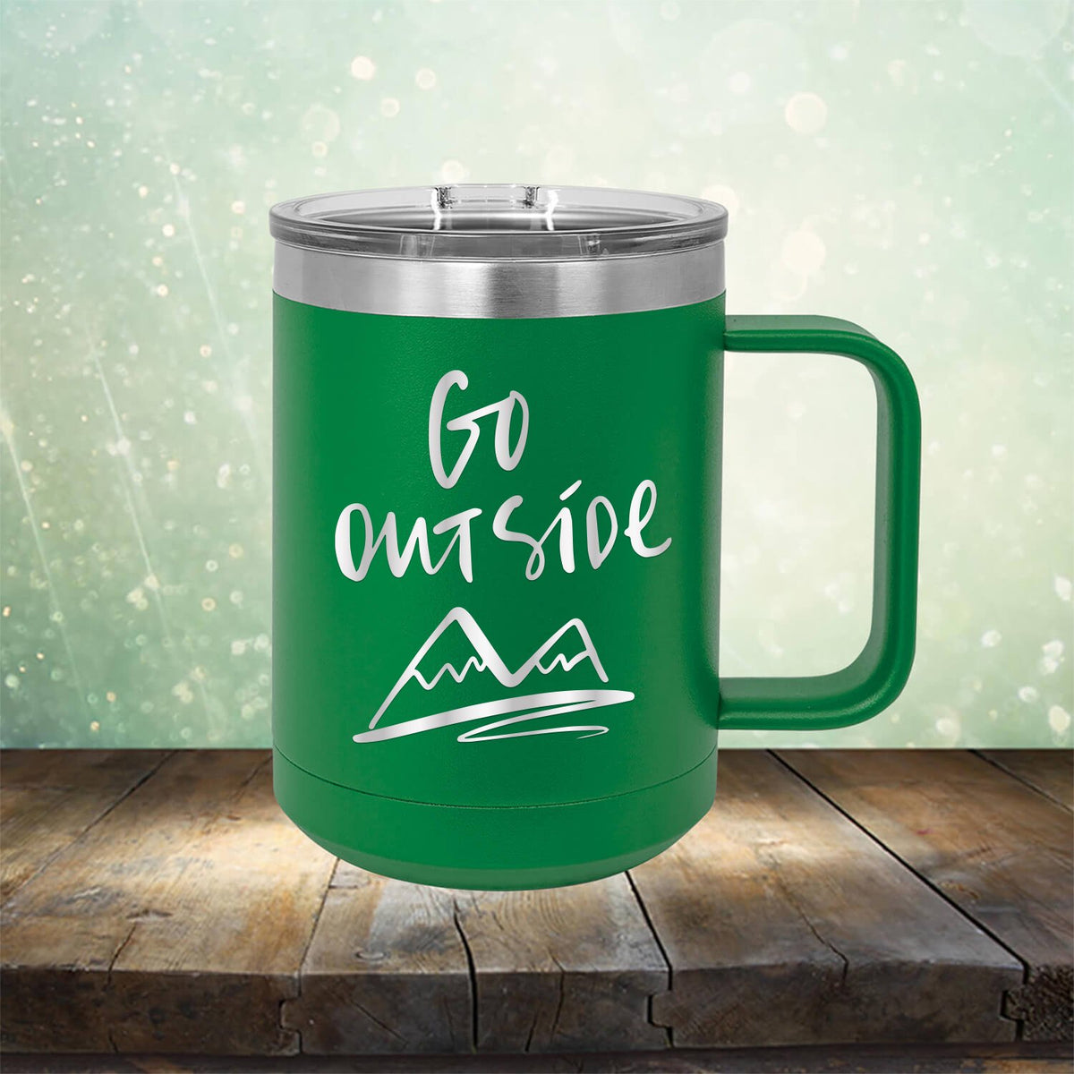 Go Outside - Laser Etched Tumbler Mug