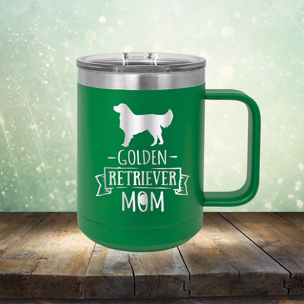 Golden Retriever Mom - Laser Etched Tumbler Mug