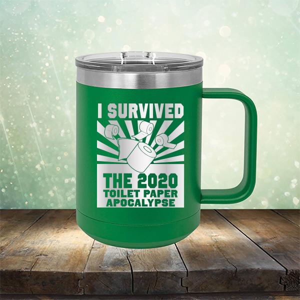 I Survived 2020 Toilet Paper Apocalypse - Laser Etched Tumbler Mug