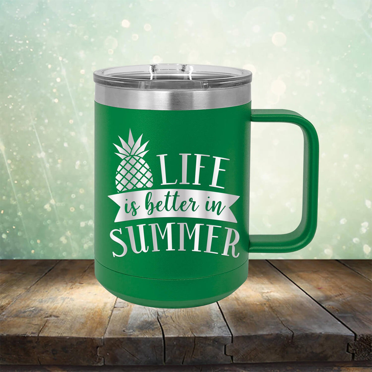 Life is Better in Summer - Laser Etched Tumbler Mug