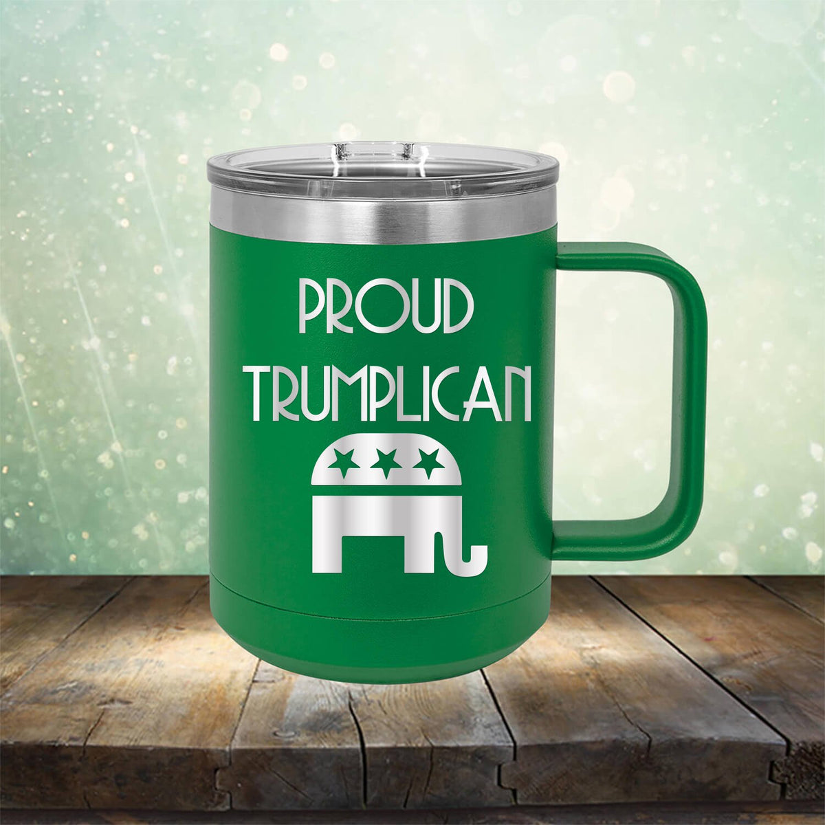 Proud Trumplican Elephant - Laser Etched Tumbler Mug