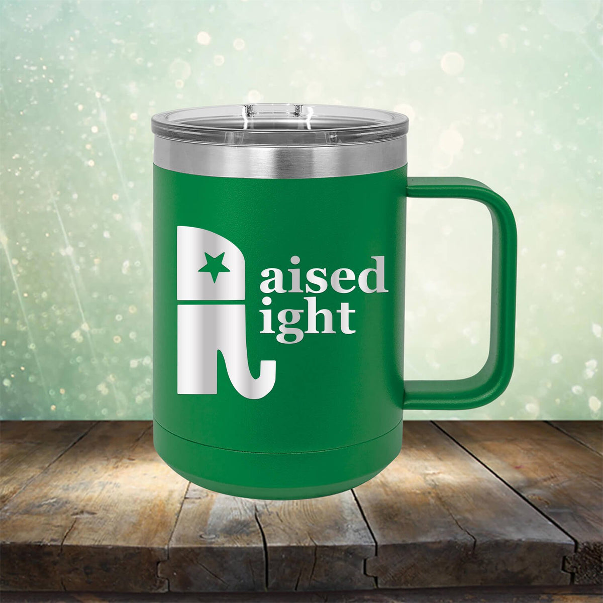 Elephant Raised Right - Laser Etched Tumbler Mug