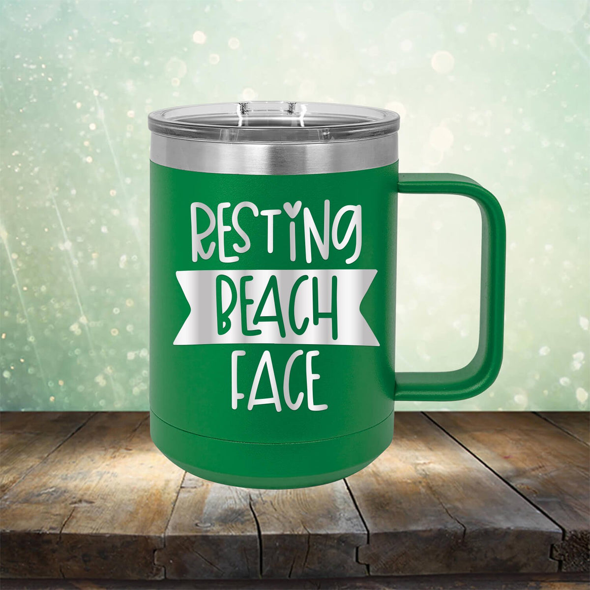 Resting Beach Face - Laser Etched Tumbler Mug