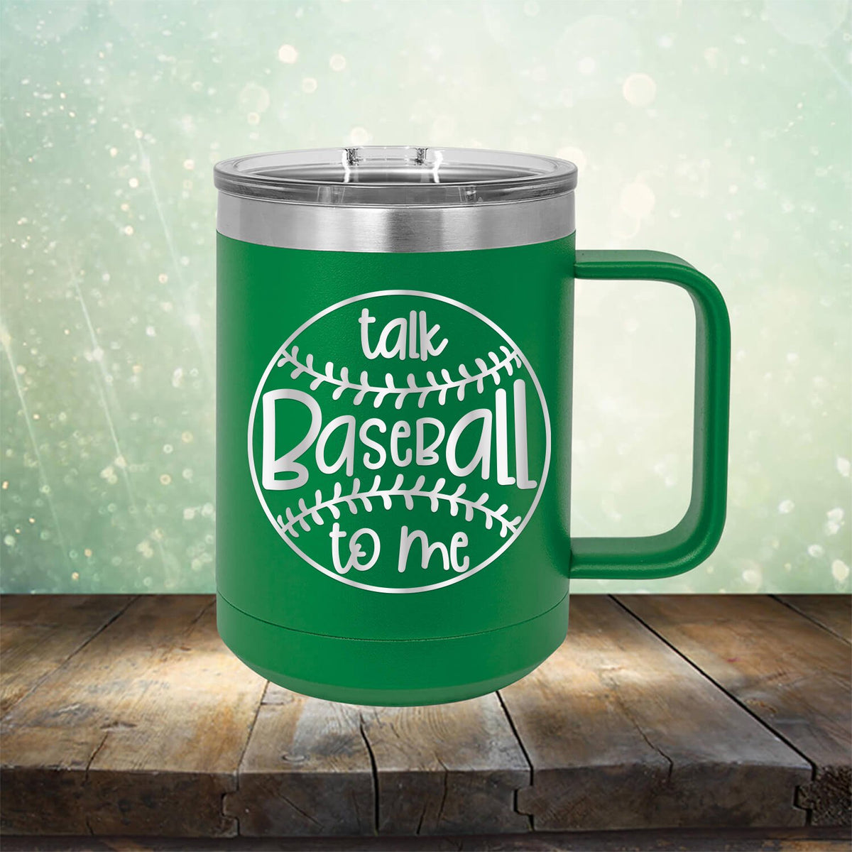 Talk Baseball To Me - Laser Etched Tumbler Mug