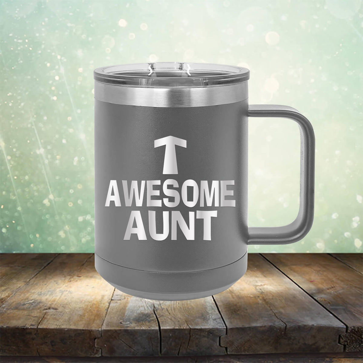 Awesome Aunt - Laser Etched Tumbler Mug