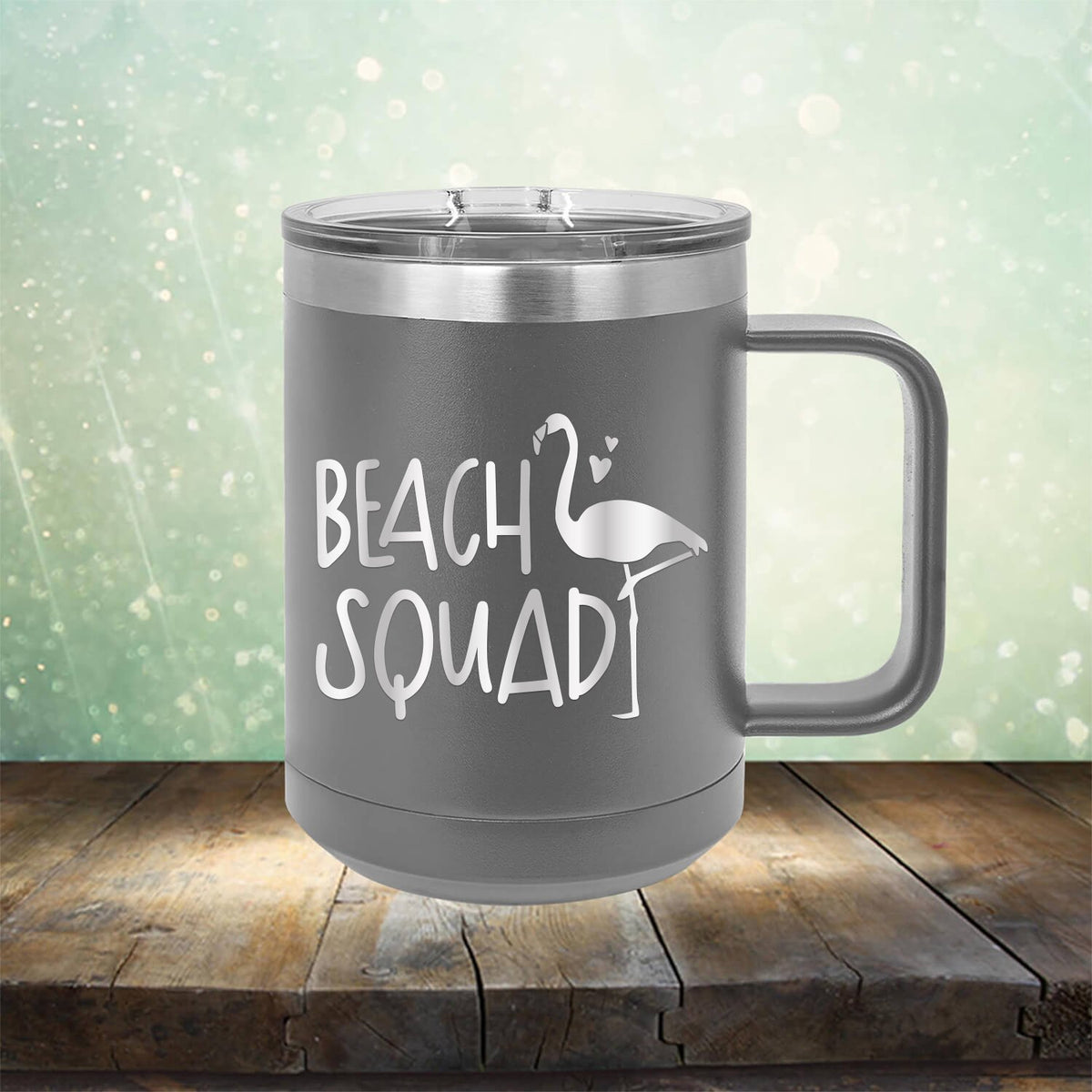 Beach Squad with Swan - Laser Etched Tumbler Mug