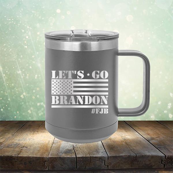 Let&#39;s Go Brandon American Flag - Laser Etched Tumbler Mug
