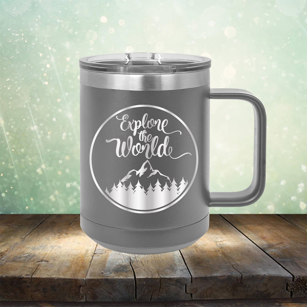 Explore The World - Laser Etched Tumbler Mug