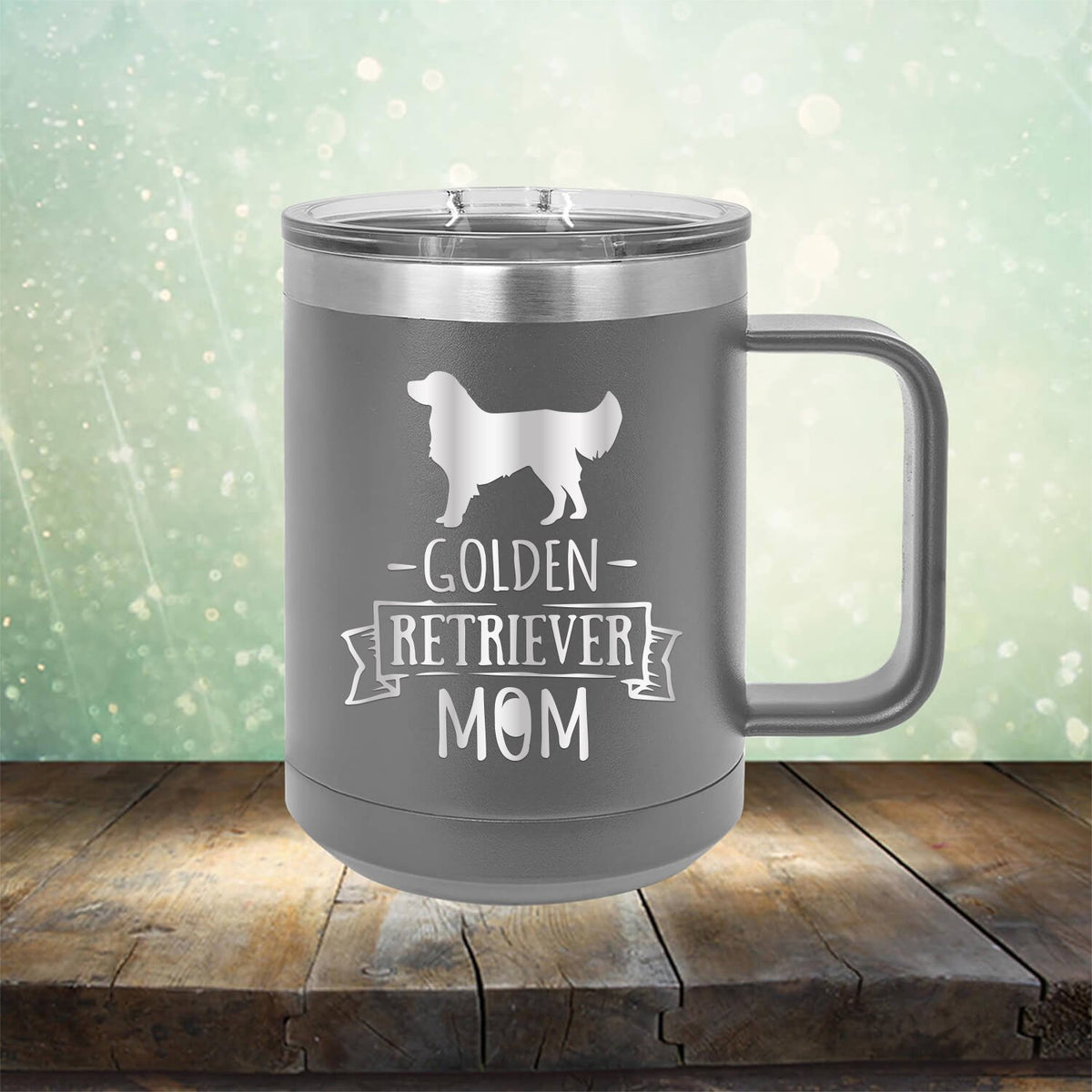 Golden Retriever Mom - Laser Etched Tumbler Mug