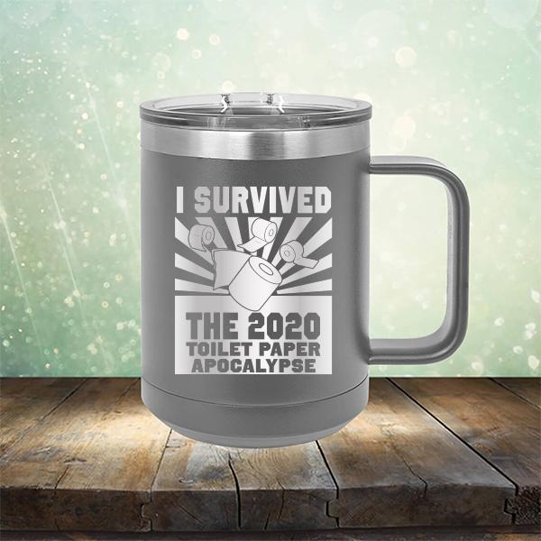 I Survived 2020 Toilet Paper Apocalypse - Laser Etched Tumbler Mug