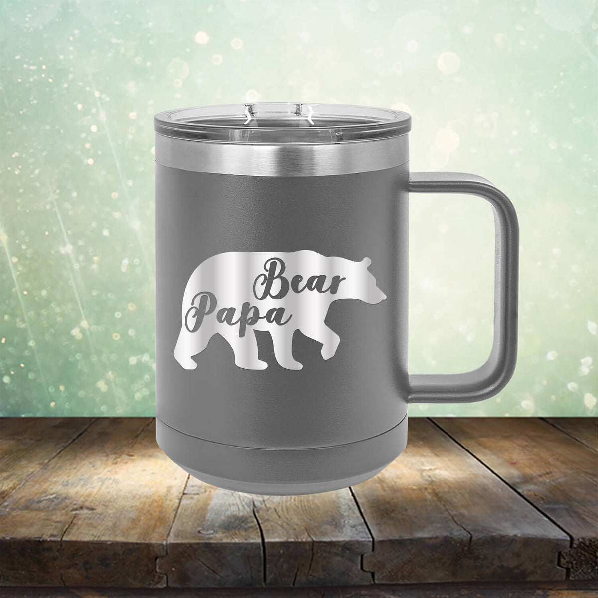 Papa Bear - Laser Etched Tumbler Mug