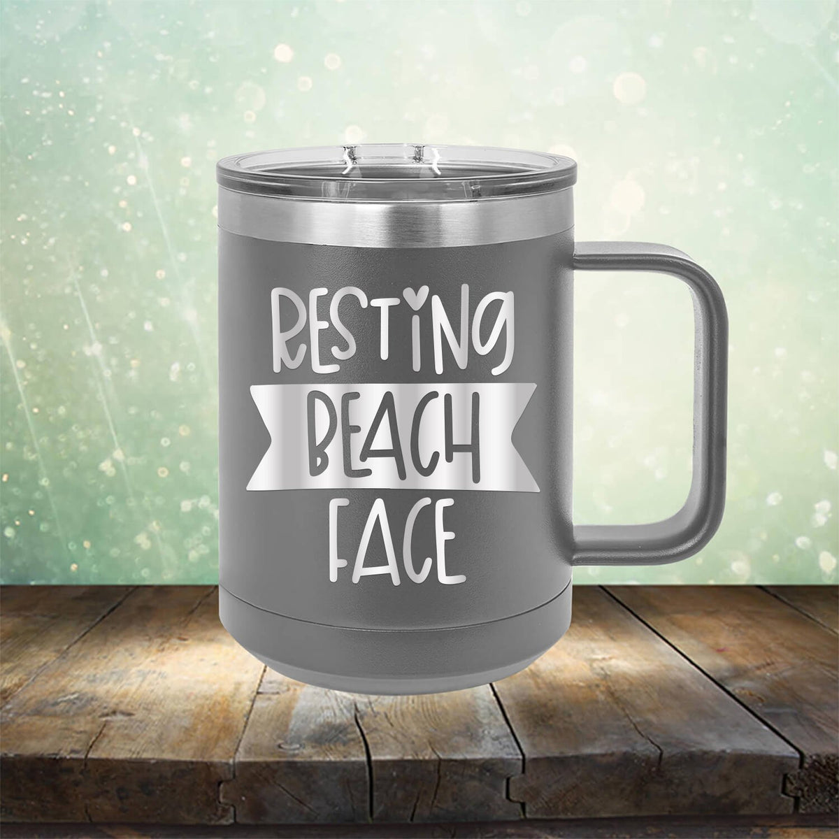 Resting Beach Face - Laser Etched Tumbler Mug