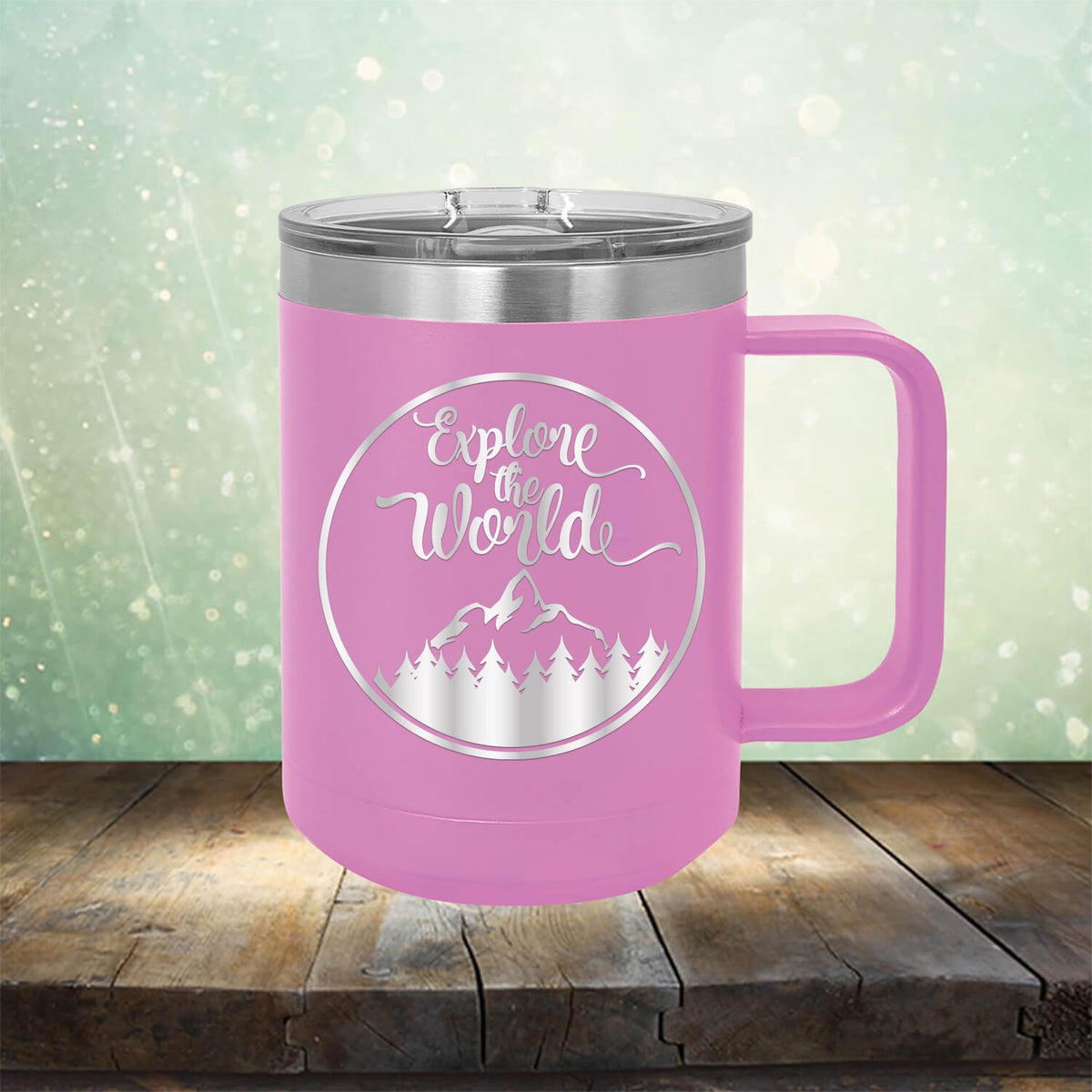 Explore The World - Laser Etched Tumbler Mug