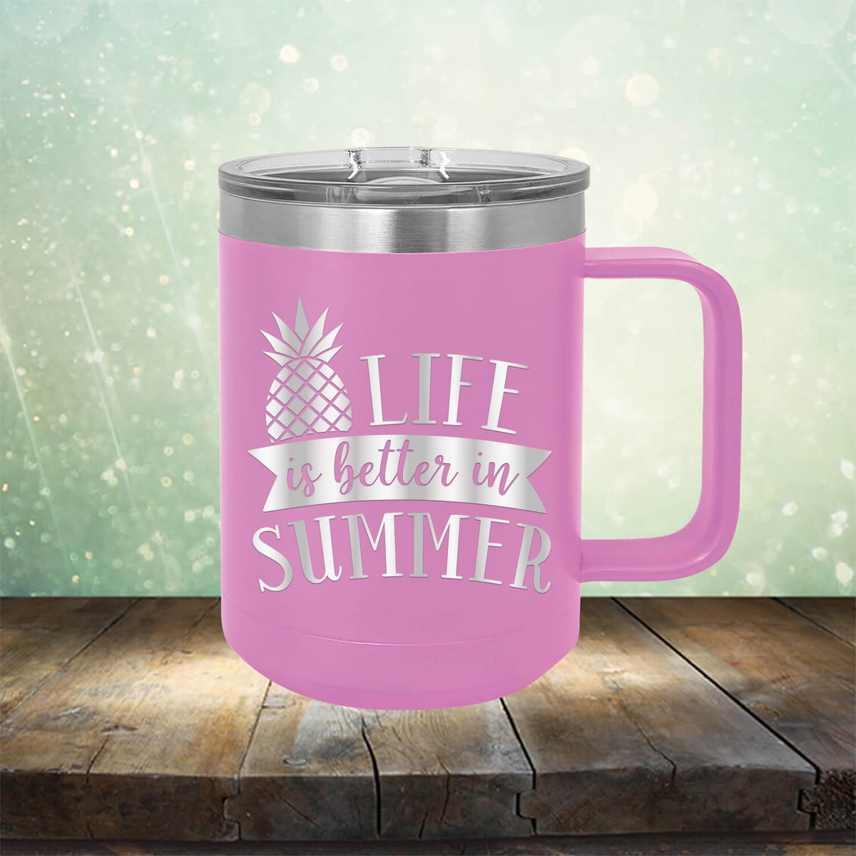 Life is Better in Summer - Laser Etched Tumbler Mug