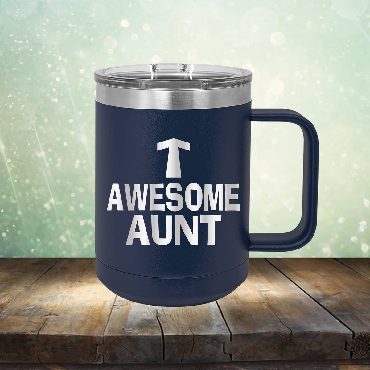 Awesome Aunt - Laser Etched Tumbler Mug