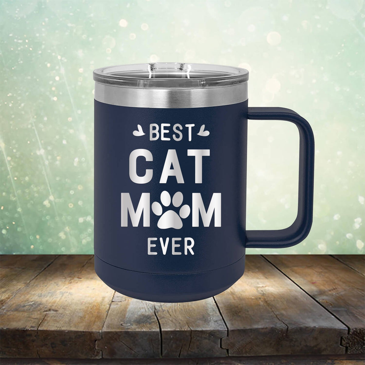 Best Cat Mom Ever - Laser Etched Tumbler Mug