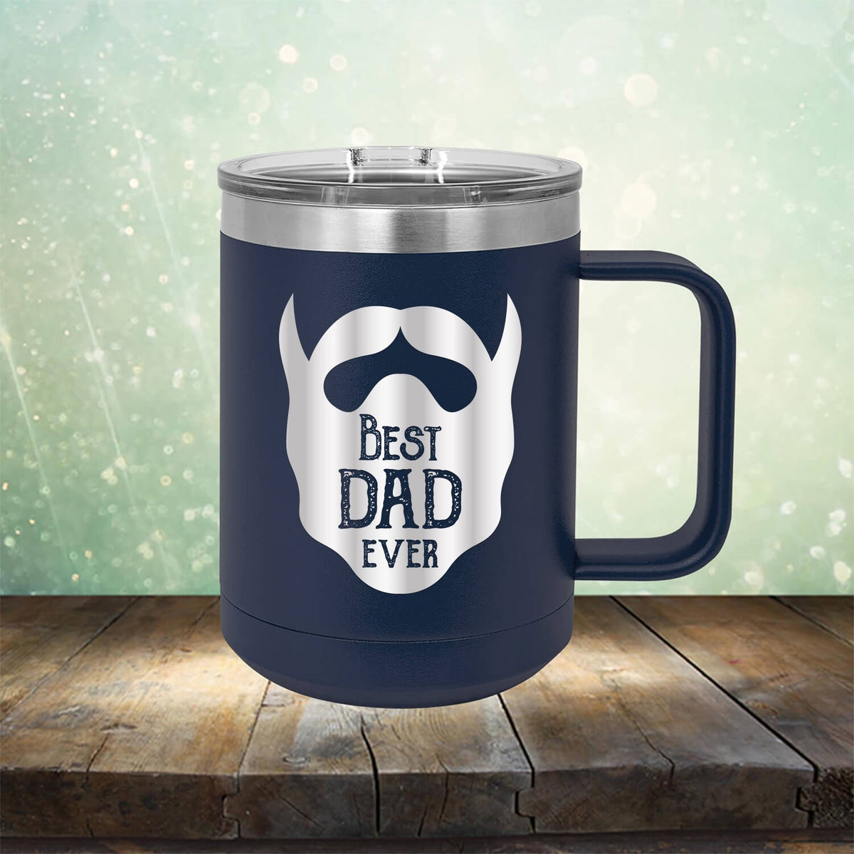 Best Dad Ever Beard - Laser Etched Tumbler Mug