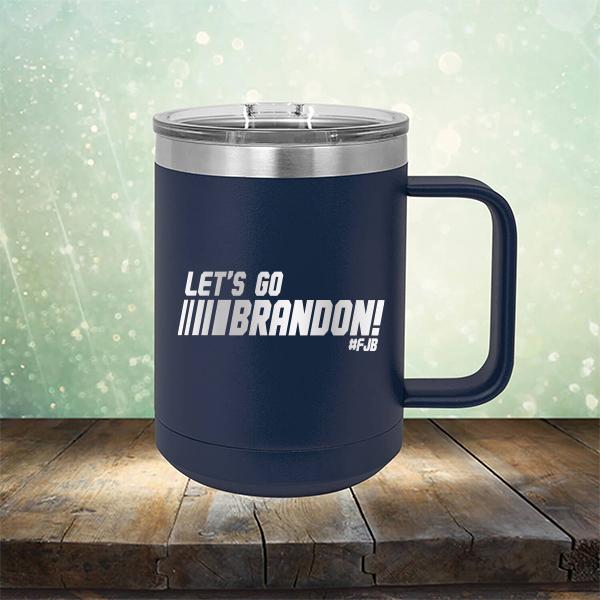 Let&#39;s Go Brandon FJB Racing - Laser Etched Tumbler Mug