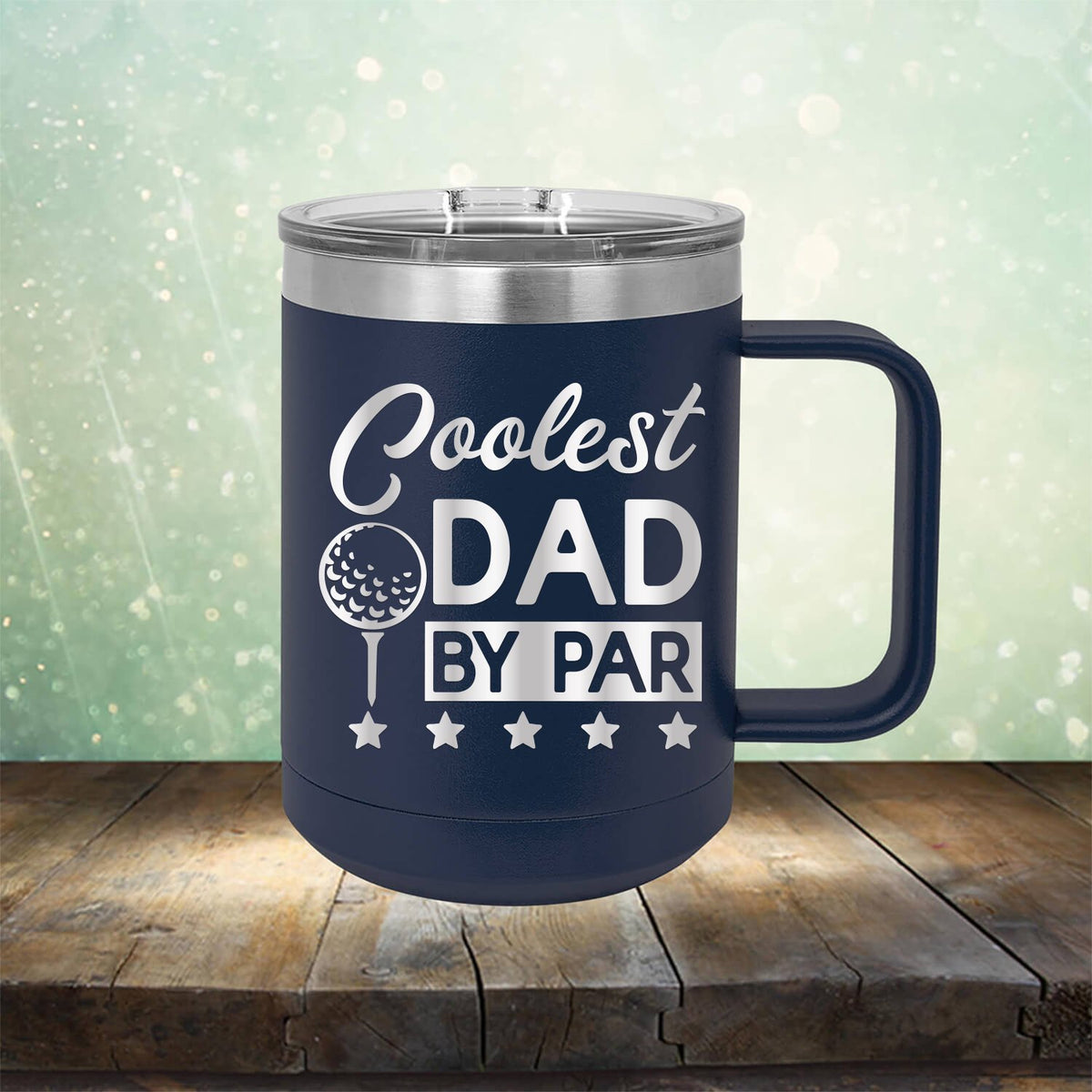 Coolest Dad By Par - Laser Etched Tumbler Mug