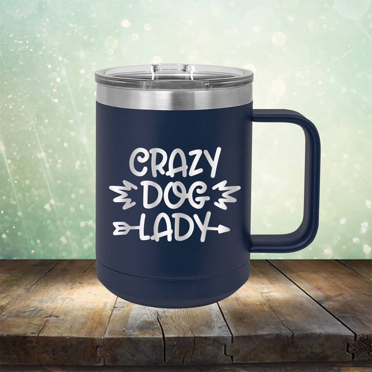 Crazy Dog Lady - Laser Etched Tumbler Mug