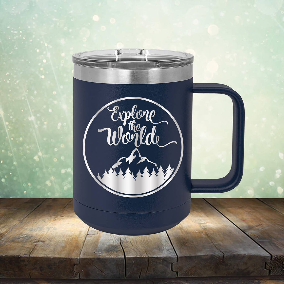 Explore The World - Laser Etched Tumbler Mug